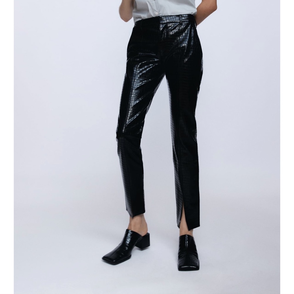 Zara faux leather pants